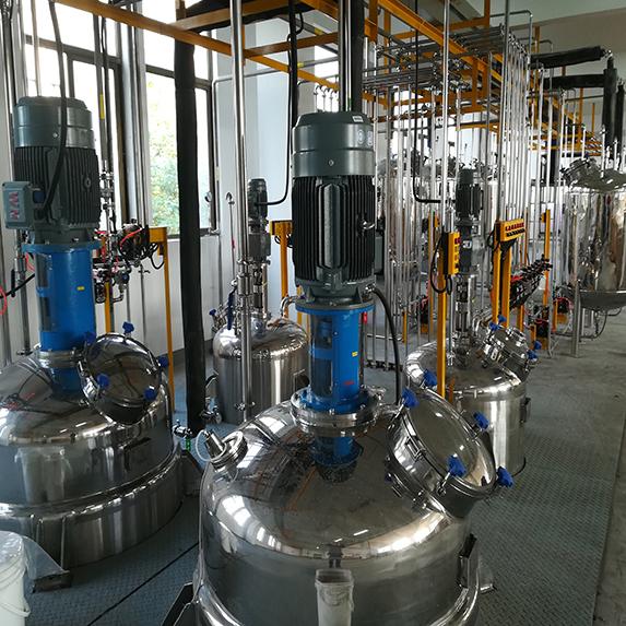 江蘇客戶色漿全自動(dòng)生產(chǎn)線